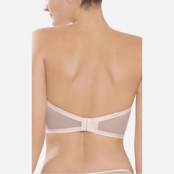 Josie Natori Luxure Bra Bustier Matching Clip Panty Set - Picture 3 of 7